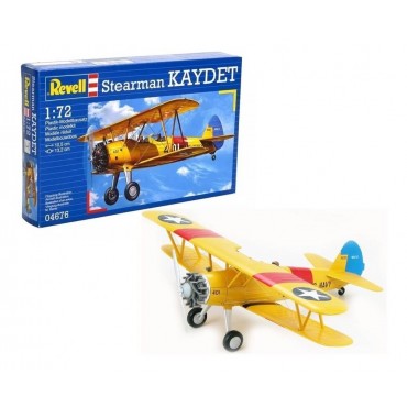 KIT PARA MONTAR REVELL AVIÃO STEARMAN KAYDET 1/72 29 PEÇAS REV 04676